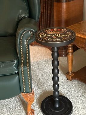 Crown Royal Whiskey Drink Table | Bar Decor | Man Cave Table